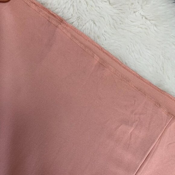 New We Are Women's Nude Long Sleeve Maxi Open Bag Front Slit Dress Size Small - Picture 14 of 16